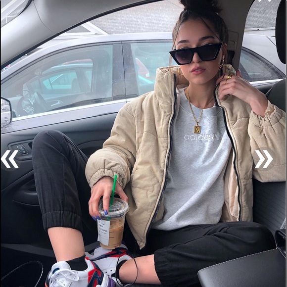 Cropped corduroy puffer jacket - Picture 6 of 6